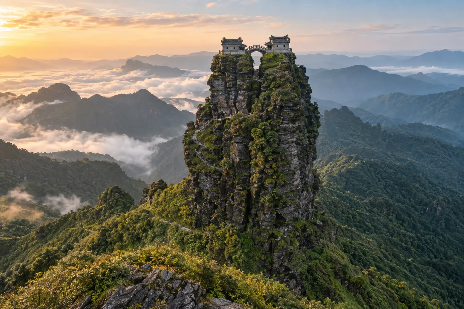 梵淨山雲端淨土四日遊