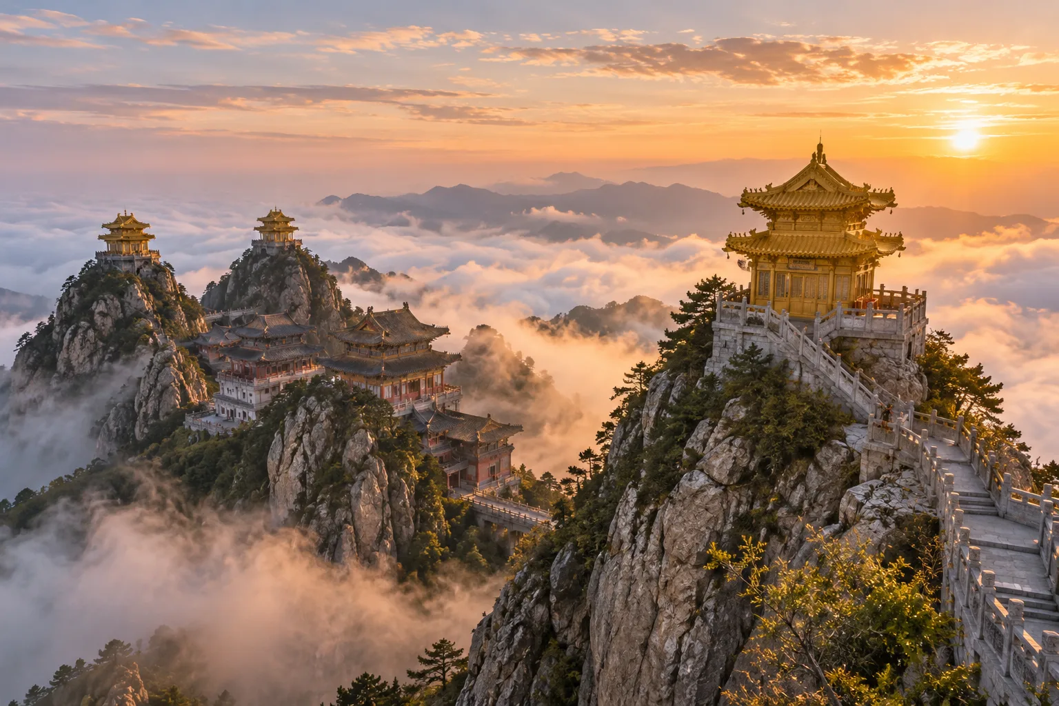 老君山金頂雲海四日遊